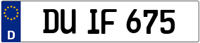 Trailer License Plate